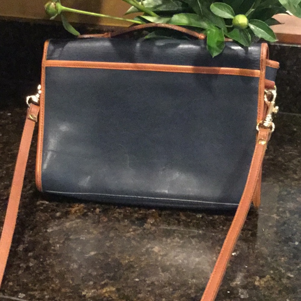 Leather vintage partners classic purse satchel office travel business market - Picture 10 of 12